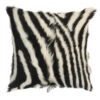 Goat Fur Cushion Cover, Zebra 45x45cm