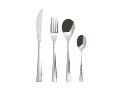 Hammered Cutlery Set, 16 Pieces
