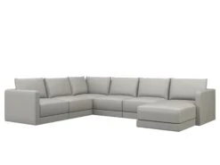 Basel U Shape Chaise Sofa 23 Basel U Shape Chaise Sofa -Home Decor Shop 0609121NAGRY Basel 1 Seat No Arm Sofa Cortina Dove Leather H3