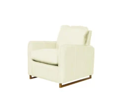 Beltran Recliner -Home Decor Shop 061746NOAWHI Beltran Recliner Cortina White Leather Gold Base H1