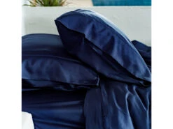 NakedLab Pillowcase Set Of 2, 100% Bamboo -Home Decor Shop 066027DBL Midnight Blue Bedding Set 100 Bamboo 03