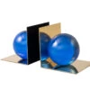 Dolce Crystal Bookends, Blue