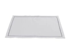 Embroidery Stitched Placemat, White