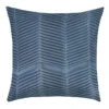Zigma Pleated Velvet Cushion Cover, Light Blue