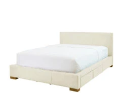 Moderna Bed With 2 Drawers Right 31 Moderna Bed With 2 Drawers Right -Home Decor Shop 069767QNNWHI Moderna Queen Bed with 2 drawers Right Cortina White Leather H