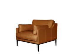 Carmen Armchair -Home Decor Shop 0698381SEMAP Carmen Armchair Parrot Maple Leather H1