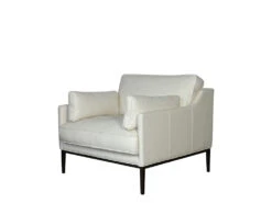 Carmen Armchair -Home Decor Shop 0698381SEWHI Carmen Armchair Cortina White Leather H1