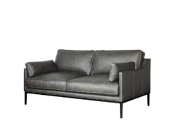 Carmen 2.5 Seat Sofa 29 Carmen 2.5 Seat Sofa -Home Decor Shop 06983825SCHA Carmen 2.5 Seat Sofa Parrot Grey Leather H1
