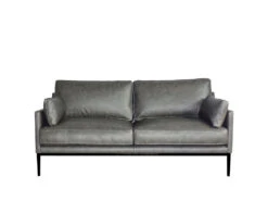 Carmen 2.5 Seat Sofa 30 Carmen 2.5 Seat Sofa -Home Decor Shop 06983825SCHA Carmen 2.5 Seat Sofa Parrot Grey Leather H2
