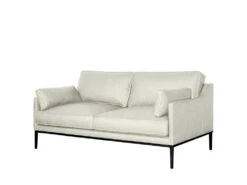 Carmen 2.5 Seat Sofa 27 Carmen 2.5 Seat Sofa -Home Decor Shop 06983825SWHI Carmen 2.5 Seat Sofa Cortina White Leather H1
