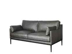 Carmen 3 Seat Sofa 29 Carmen 3 Seat Sofa -Home Decor Shop 0698383SECHA Carmen 3 Seat Sofa Parrot Grey Leather H1