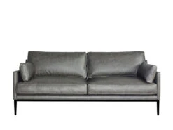Carmen 4 Seat Sofa -Home Decor Shop 0698384SECHA Carmen 4 Seat Sofa Parrot Grey Leather H2