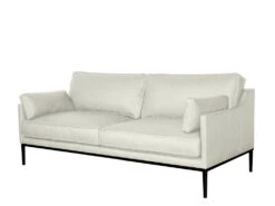 Carmen 4 Seat Sofa -Home Decor Shop 0698384SEWHI Carmen 4 Seat Sofa Cortina White Leather H1
