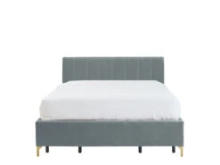 Andrea Bed With No Drawers 35 Andrea Bed With No Drawers -Home Decor Shop 070272KNGLBL Andrea King Bed No Drawers Cambridge Blue Velvet H2