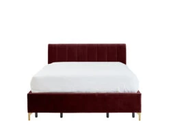 Andrea Bed With No Drawers 33 Andrea Bed With No Drawers -Home Decor Shop 070727KNGRED Andrea King Bed No Drawers Ruby Red Velvet H2