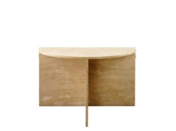 Gianni Semi Coffee Table -Home Decor Shop 070858LRGNAT Gianni Semi Tall Coffee Table Travertine H2