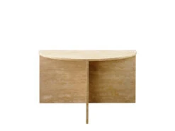 Gianni Semi Coffee Table -Home Decor Shop 070858SMLNAT Gianni Semi Low Coffee Table Travertine H2