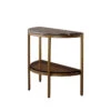 Lawson Side Table, Brown Marble