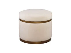 Midas Tall Storage Ottoman, Natural