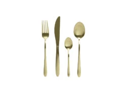 Cutlery Set Of 16, Gold