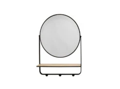 Huxley Black Mirror With Shelf