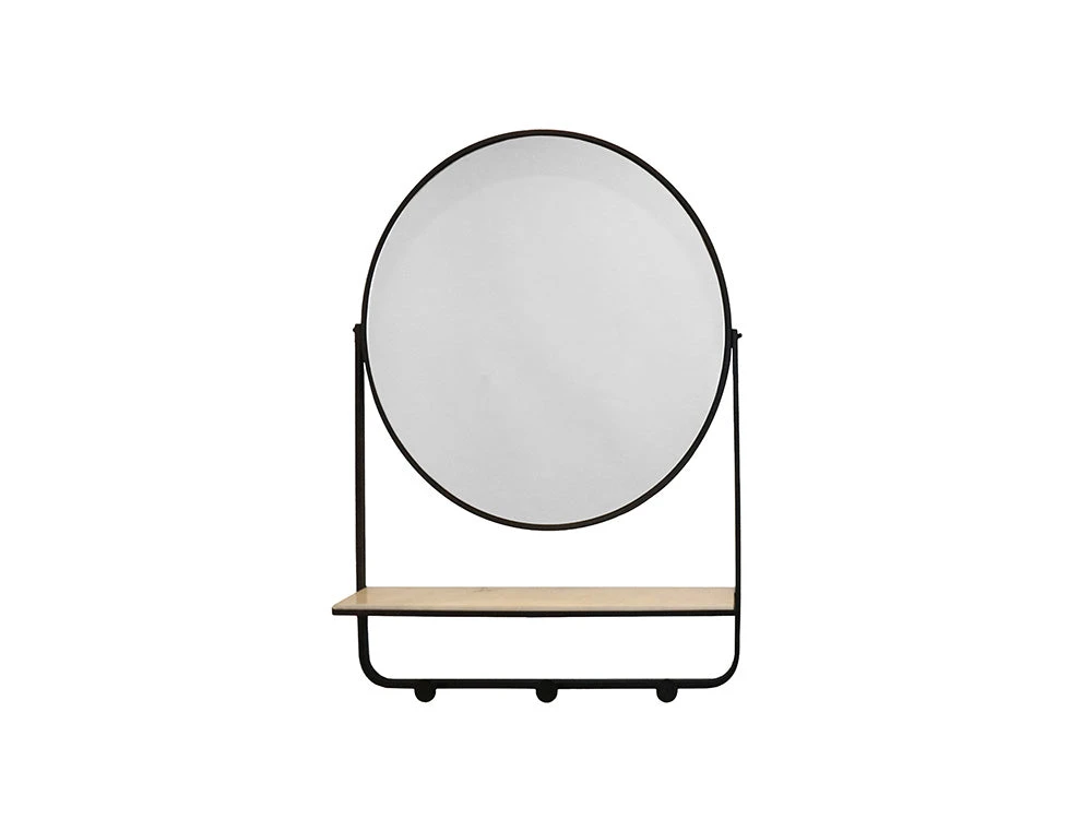 Huxley Black Mirror With Shelf 1 Huxley Black Mirror With Shelf