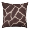 Giraffe Pattern Cushion Cover, Chocolate 50x50cm