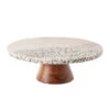 Livvi Terrazzo Marble Footed Cake Stand