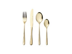 Leveson Cutlery Set Of 24 Pcs, Gold