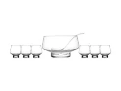 Diamante Punch Bowl With 6 Tumblers
