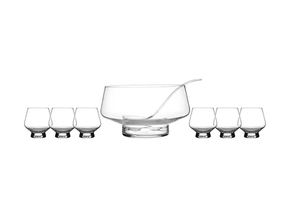 Diamante Punch Bowl With 6 Tumblers 1 Diamante Punch Bowl With 6 Tumblers