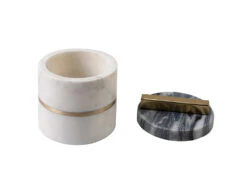 Godwin Marble Canister, Low -Home Decor Shop 071838SMLBLW Godwin Marble Canister Low 02