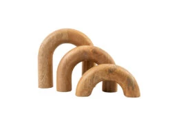 Dome Wood Decor Set Of 3