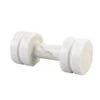 Dumbbell Ornament, White Marble