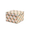 Kubes Lacquered Box, Olive Small