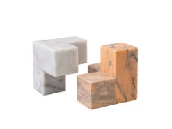 Blokk Marble Bookends 5 Blokk Marble Bookends -Home Decor Shop 075094NOAPNK Blokk Marble Bookends 03