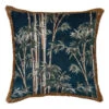 Bamboo Print Cushion Cover With Fringes, 50x50cm