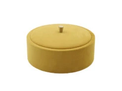 Victoria Jewellery Box, Yellow Velvet