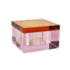 Burano Crystal Box, Amber & Pink