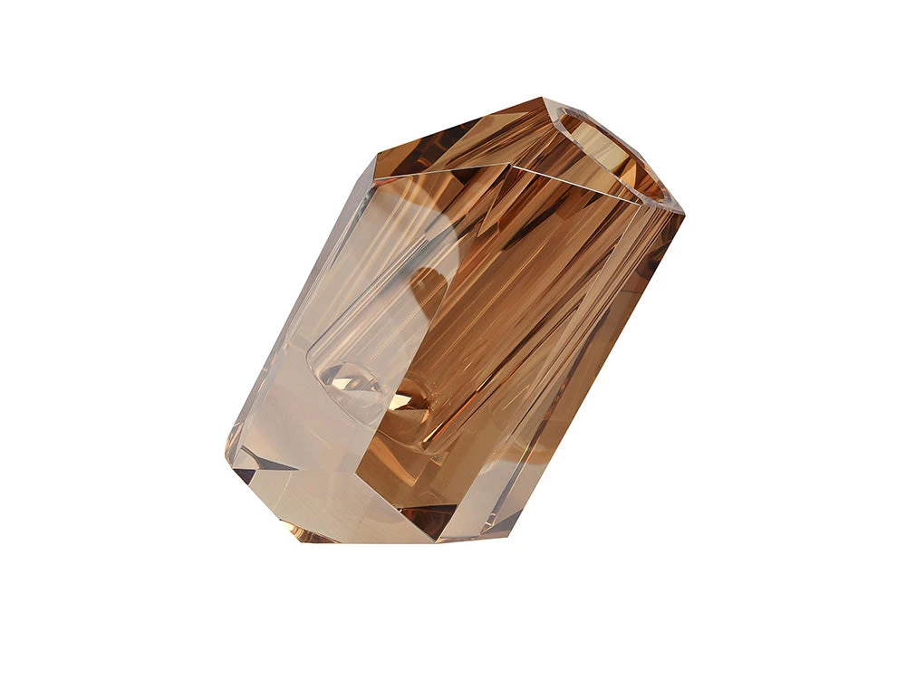 Pisa Crystal Vase, Champagne 2 Pisa Crystal Vase, Champagne - Image 2