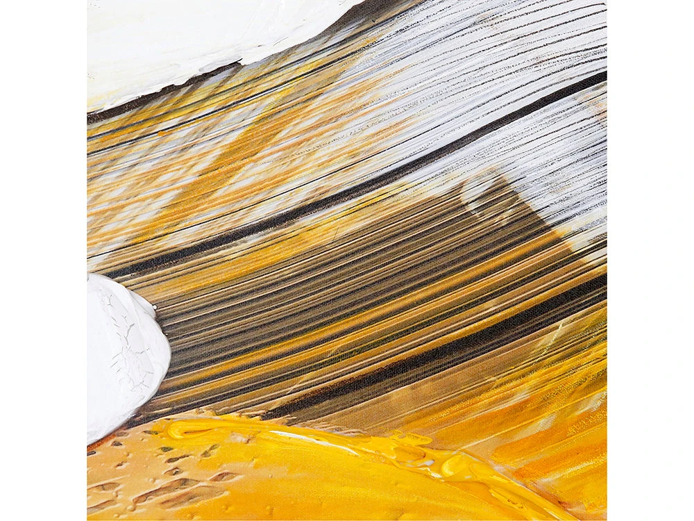 Modern Yellow Paint Abstract I 2 Modern Yellow Paint Abstract I - Image 2