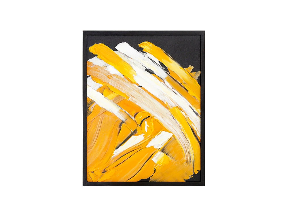 Modern Yellow Paint Abstract II 1 Modern Yellow Paint Abstract II