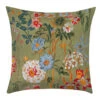 Flora Cushion Cover, Olive 50x50cm