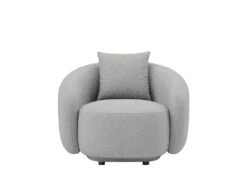 Dawn Curved Armchair -Home Decor Shop 0754401SELBL Dawn Armchair Hana Light Blue H2