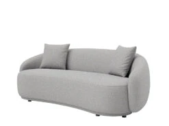 Dawn 4 Seater Curved Sofa -Home Decor Shop 0754404SELBL Dawn 4 Seat Sofa Hana Light Blue H1
