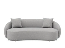 Dawn 4 Seater Curved Sofa -Home Decor Shop 0754404SELBL Dawn 4 Seat Sofa Hana Light Blue H2