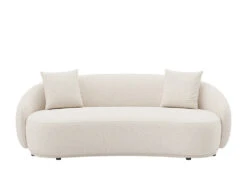 Dawn 4 Seater Curved Sofa -Home Decor Shop 0754404SEWHI Dawn 4 Seat Sofa Hana White H2