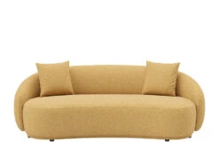 Dawn 4 Seater Curved Sofa -Home Decor Shop 0754404SEYEL Dawn 4 Seat Sofa Hana Mustard H2