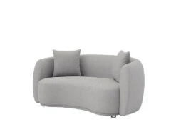 Lilly 2 Seater Curved Sofa -Home Decor Shop 0754412SELBL Lilly 2 Seat Sofa Hana Light Blue H1