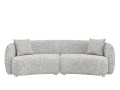 Lilly 4 Seater Curved Sofa -Home Decor Shop 0754414SEMCO Lilly 4 Seat Sofa Monet H2